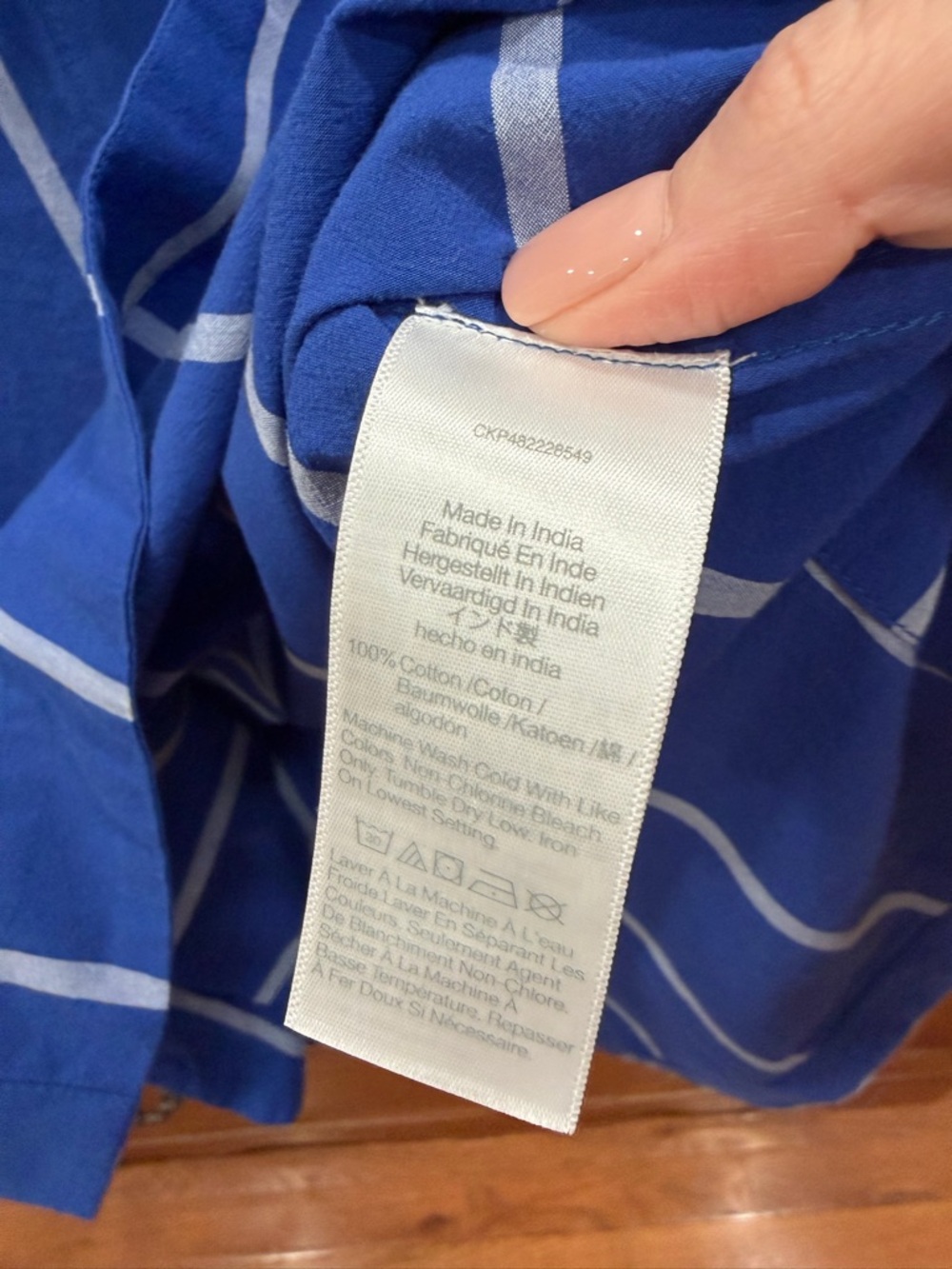 BNWT Madewell blue w/white stripes top, small - Picture 3 of 4
